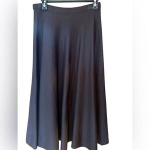 Soft Surroundings Skirt Womens Size Small Brown Knit Knee Length Flare Pull On